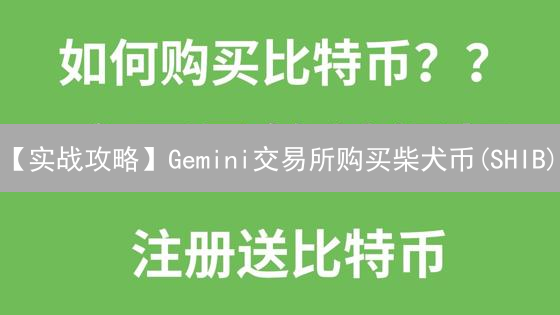 【实战攻略】Gemini交易所购买柴犬币(SHIB)？新手也能轻松上手！