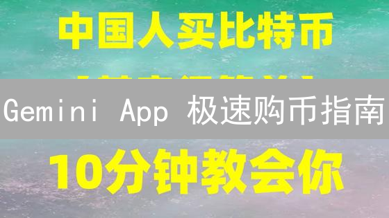 Gemini App 极速购币指南：新手也能轻松上手！