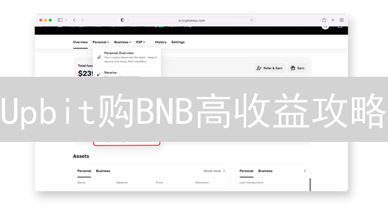 Upbit购BNB高收益攻略：质押技巧与风险全解析，速来！